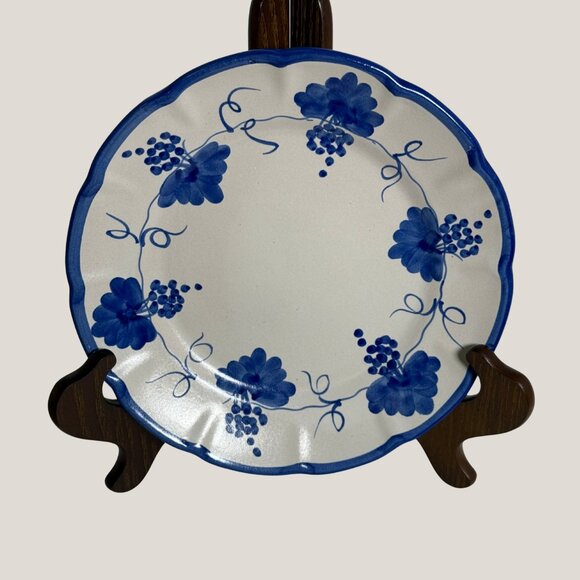 Vintage C.A.S. VIETRI Grape and Vine Plate, Italy - Picture 1 of 3